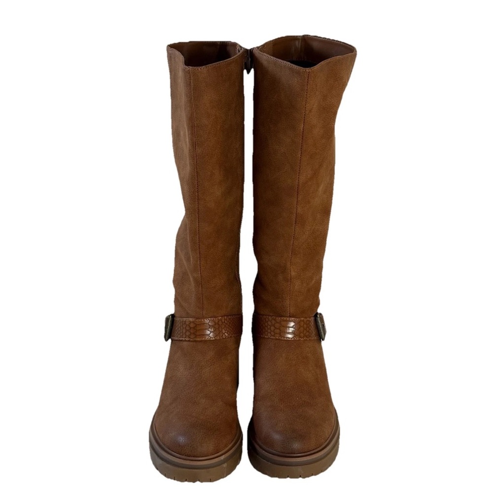 ❌ SOLD ❌ Naturalizer Adler Wide Calf Boots Tan Women’s size 7M - Picture 2 of 7
